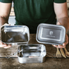 Alpin Loacker - 2 layer di acciaio inossidabile di Lunchbox Lunchbox ELAUFaggio di SICUREZZA con posato Alpin Loacker