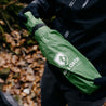 Ultralight isom mat in green with a practical pack sack from Alpin Loacker